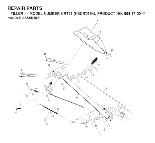 Husqvarna Motorhacken CRT 51, HECRT51K, 954170041, 2002-03