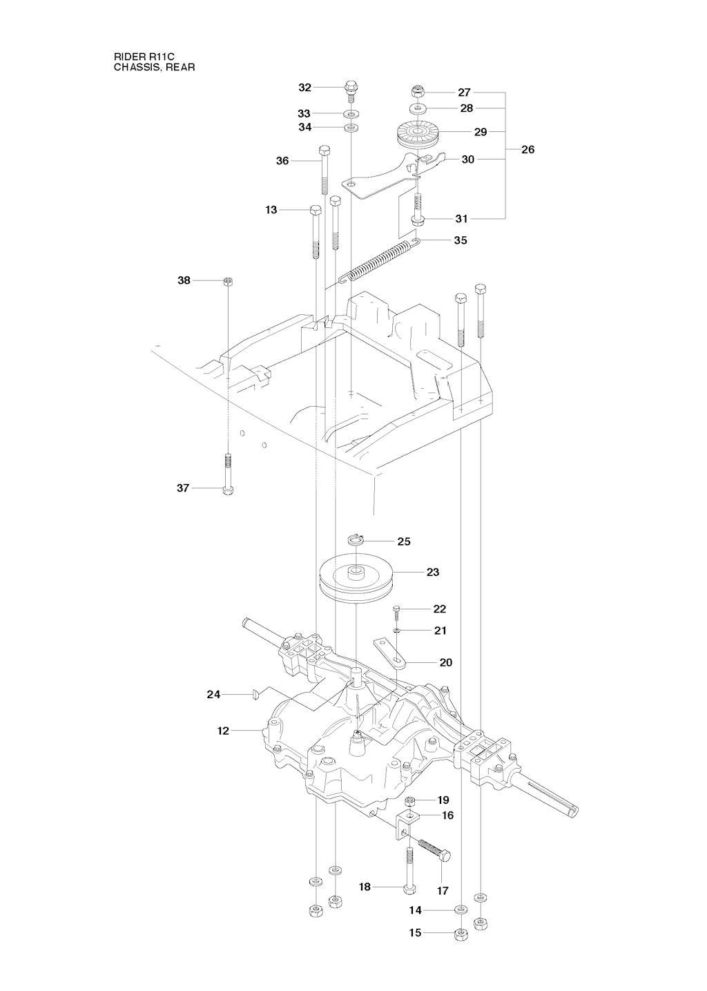 Explosionszeichnung Ersatzteile