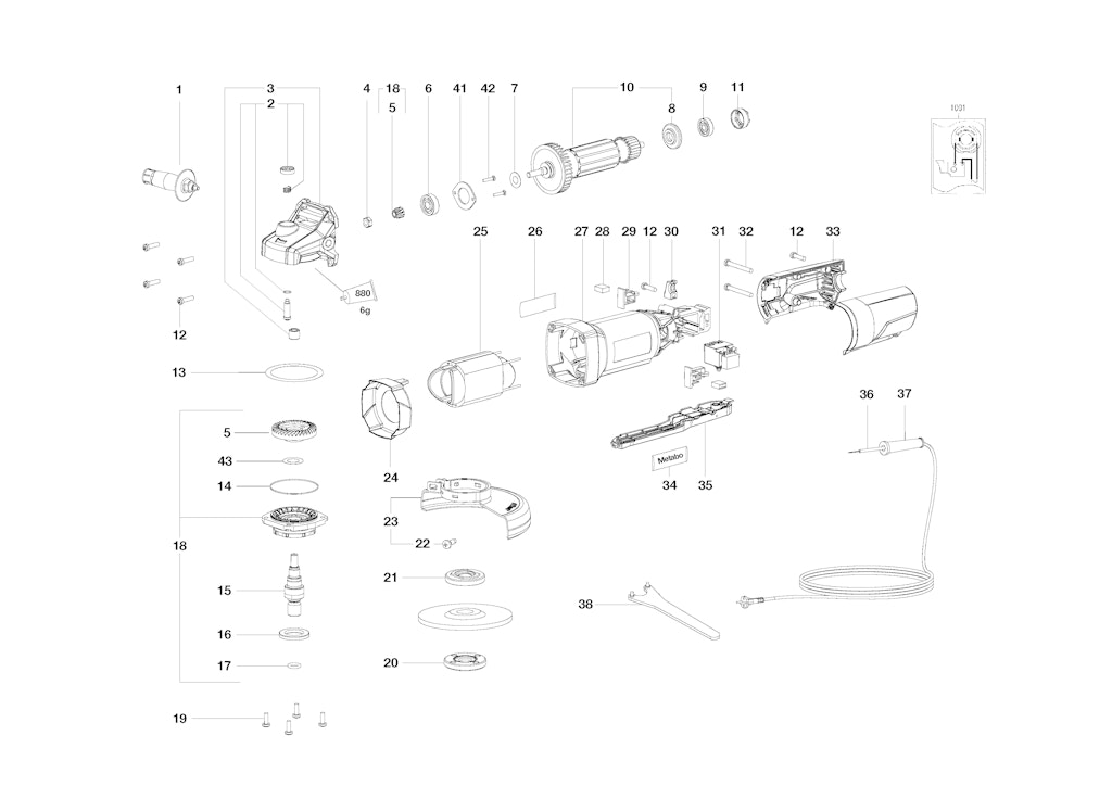 Explosionszeichnung Ersatzteile