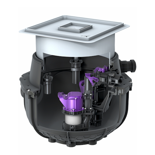 KESSEL Hebeanlage Aqualift S Compact Mono, GTF 500, Bodenplatte 280500S