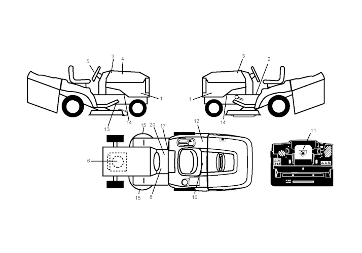 Husqvarna Gartentraktoren 96061020403 CTH151