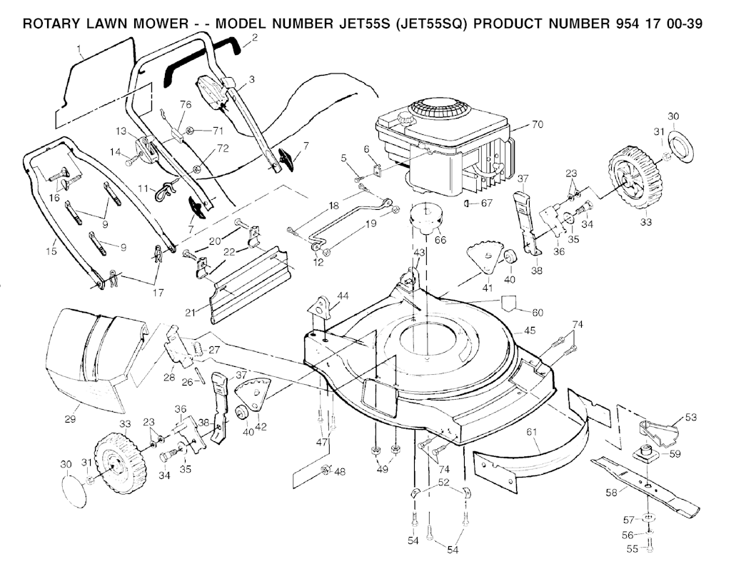 Explosionszeichnung Ersatzteile