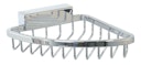 Vorschaubild Bravat Eck-Duschkorb Rom - 42 cm Höhe, chrom