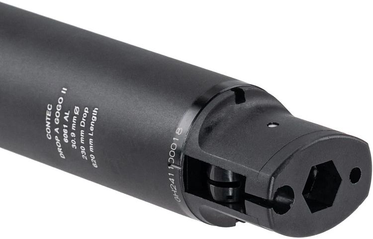 CONTEC Variosattelstütze Drop-A-Gogo II Ø 30,9 mm schwarz 620 mm lang, 230 mm Verstellbereich, max