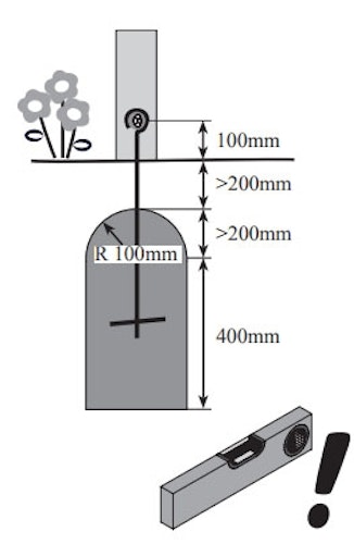 Akubi Schaukelanker zur Befestigung von Kinderspielgeräten