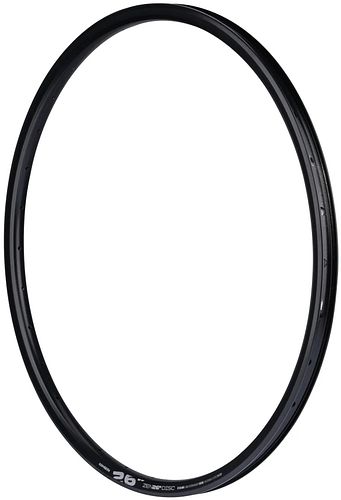 CONTEC Felge Zen 26 Disc 26 Zoll schwarz 19-559, 536 mm ERD (inkl. Speichenlöcher gemessen)
