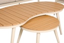Vorschaubild Garden Pleasure Lounge-Gruppe TULUM, Alu Sandbeige / Nonwood / Rope Beige / Kissen 100 % Polyester Beige