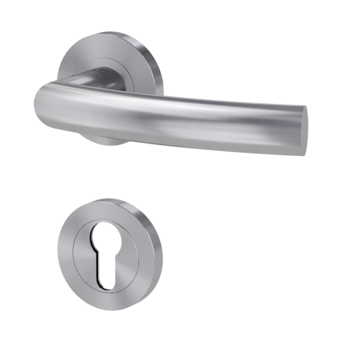 Griffwerk Türgriff LORITA PROFESSIONAL Schraubrosette- Edelstahl matt