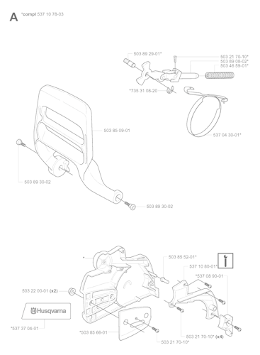 Husqvarna Kettensägen 345, 20070100001-Current
