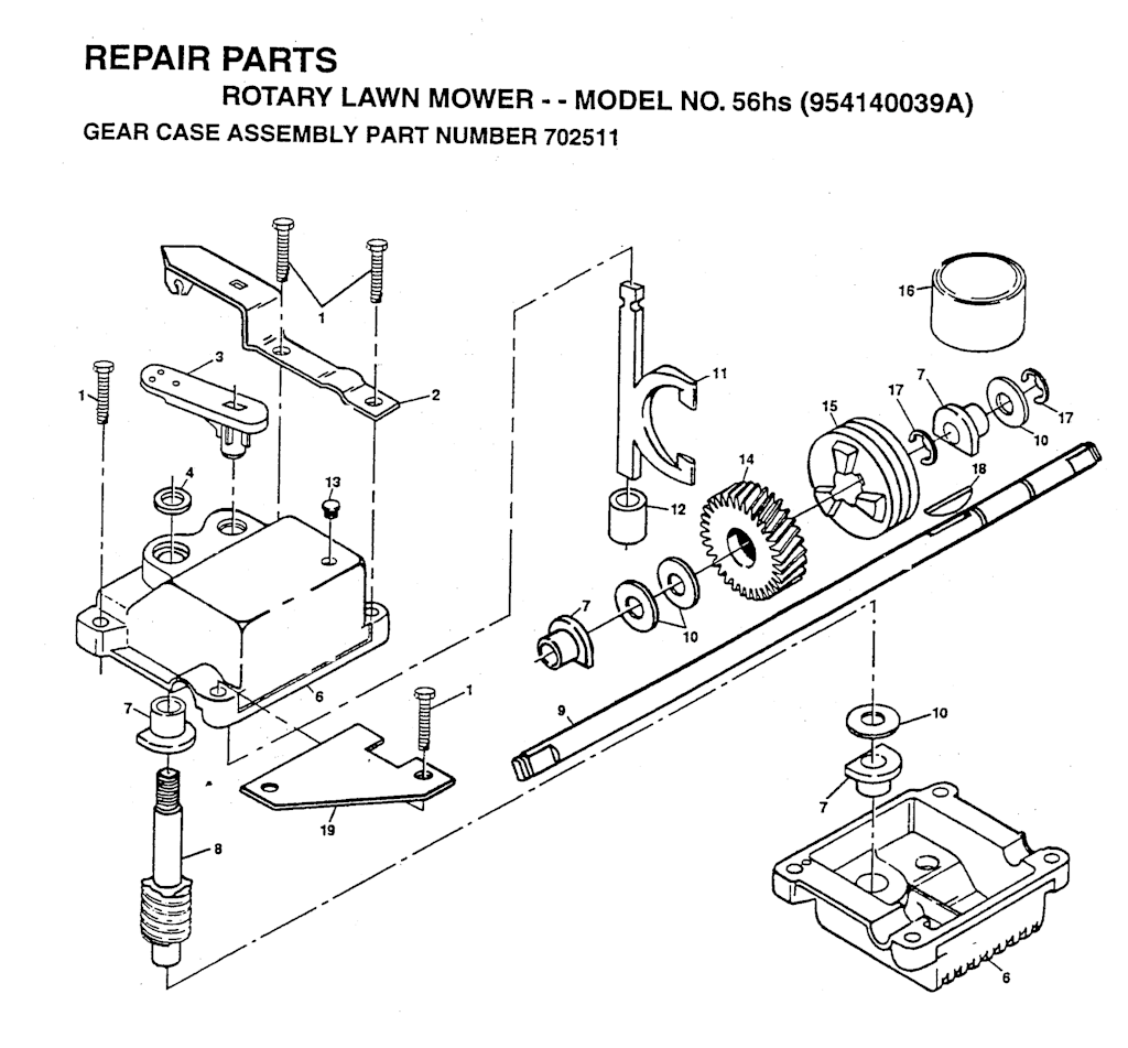 Explosionszeichnung Ersatzteile