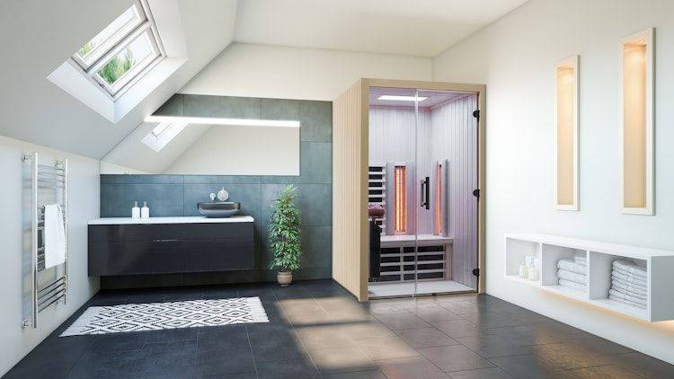 Infraworld Fenster für TrioSol Natura und Vario Natura (1950 x 450 x 40 mm), klar inkl. Holzrahmen