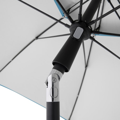 doppler Strandschirm WINDPROFI 200 Manual, Aluminium Anthrazit / 100 % Polyester 80 g/m²