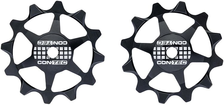CONTEC Schaltrollen-Set Scroller 2 x 12 Zähnen schwarz
