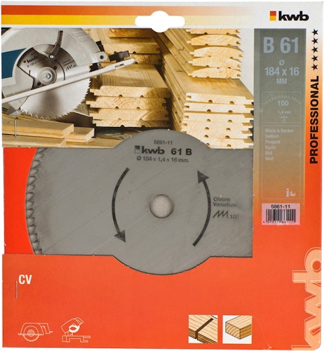 kwb Hk-Sägebl. CV Ø 184 x 16 Z100 586111