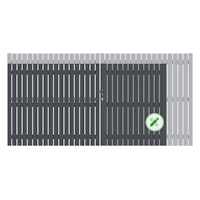 TraumGarten SQUADRA Doppeltor auf Maß mit E-Antrieb