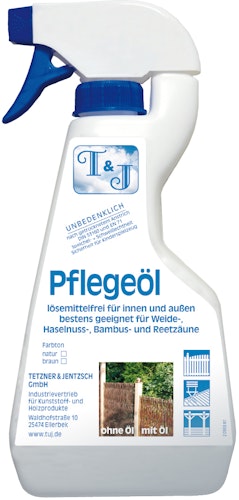 T&J Pflegeöl natur 500 ml in der Pumpflasche