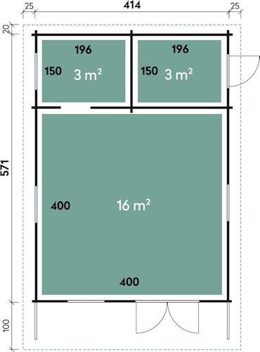 Wolff Finnhaus Gartenhaus Ferienhaus Göteborg 70-B Klassik/Modern