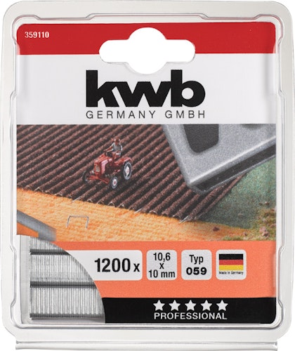 kwb 1200-Heftkl Stahl 059/C10 mmSB 359110
