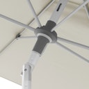 Vorschaubild doppler Mittelmastschirm EXPERT 220 x 140 Auto-Tilt, Aluminium Silber / 100 % Polyester 180 g/m²