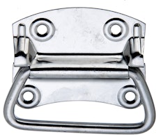 Alberts® Kistengriff Edelstahl Platte BxH 92x80 mm Tiefe 12 mm 