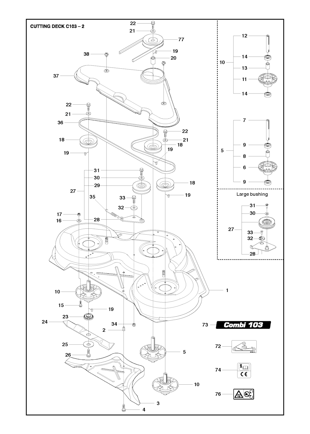 Explosionszeichnung Ersatzteile
