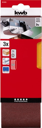kwb 3Schl-Bänd Kor. 75x457 K150 SB 911915