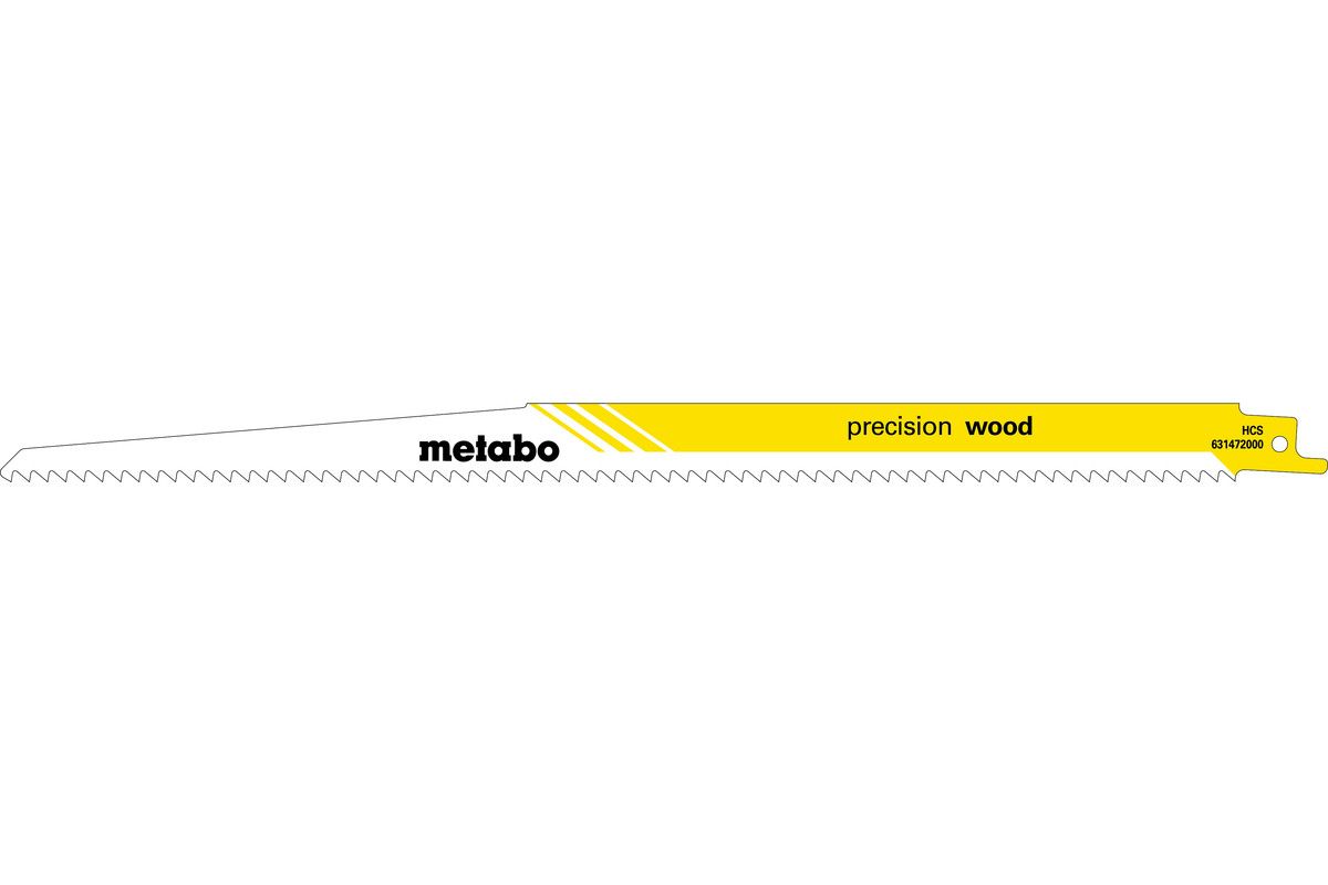 Metabo 2 Säbelsägeblätter "precision wood" 300 x 1,25 mmHCS4,0 mm/ 6 TPI
