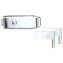 Vorschaubild Griffwerk CREATIVO 1.0 -Edelstahl poliert Ganzglastürbeschlagset -2-teiliger Bandsatz -ohne Griff -UV