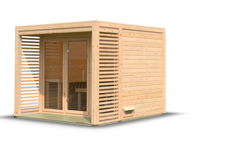 Karibu Gartensauna Saunahaus Angkor 3 inkl. gratis Sauna-Zubehörset im Wert von 234,94 €