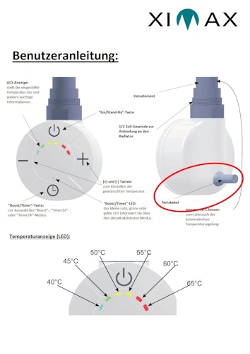 Ximax Heizstab Typ 5