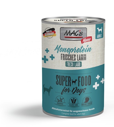 MAC's Dog MONO Sensitive 400g Dose Hundenassfutter