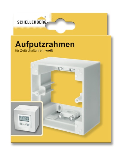 Schellenberg Aufputzrahmen 1-fach eckig weiß