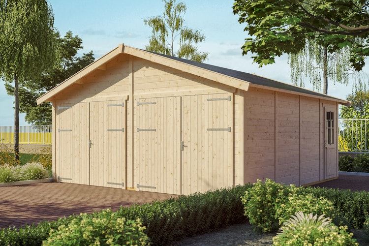 Skan Holz 45 mm Garage Holzgarage Varberg 1/2/3