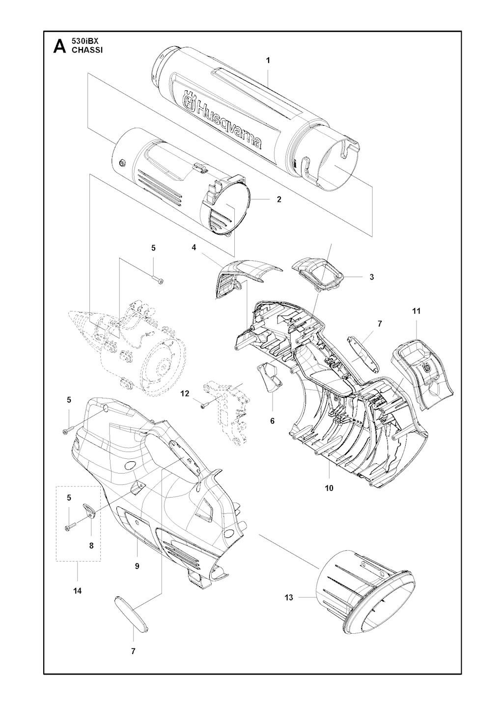 Explosionszeichnung Ersatzteile