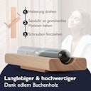 Vorschaubild Liebenstein 7-teiliges Premium-Komplettset – Lärchenholz Saunaeimer mit Kelle, 3 x Sauna-Aufguss, Sanduhr & Hygro-/Thermometer