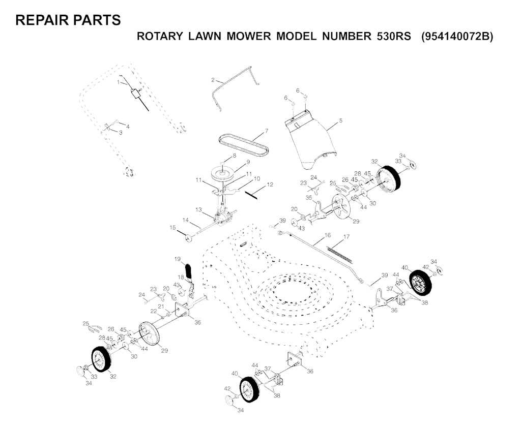 Explosionszeichnung Ersatzteile