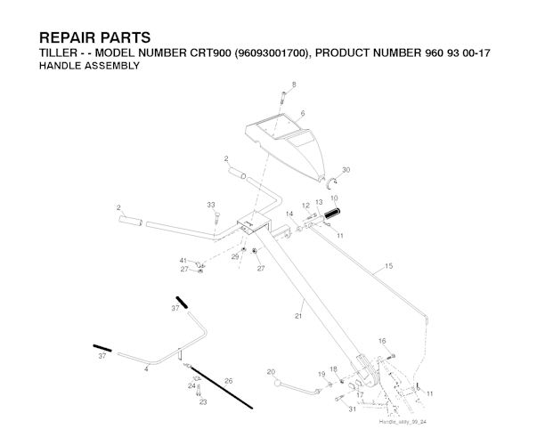 Husqvarna Motorhacken 96093001700 CRT900