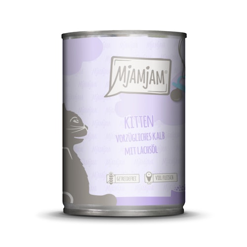 MJAMJAM Leckere Mahlzeit Kitten 400g Dose Katzennassfutter