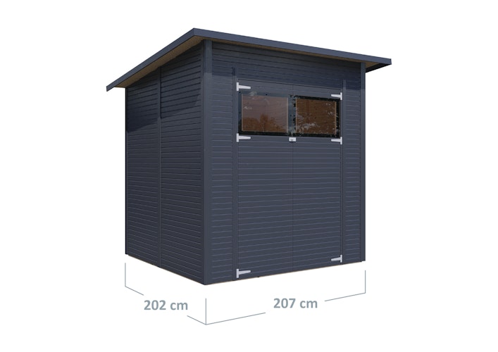 Bertilo Gartenhaus Pent Modern 3 - 18 mm