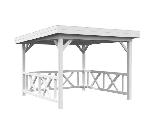 Palmako Carport/Pavillon Connect Lenna 8,3 m² Set 301 mit Geländer