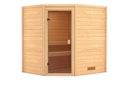 Vorschaubild Karibu Woodfeeling Sauna Mia - 38 mm Massivholz Aktionssauna inkl. gratis Sauna-Zubehörset im Wert von 234,94 €