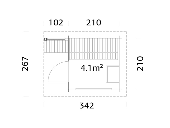 Palmako Saunahaus Sanna 4,1 m²