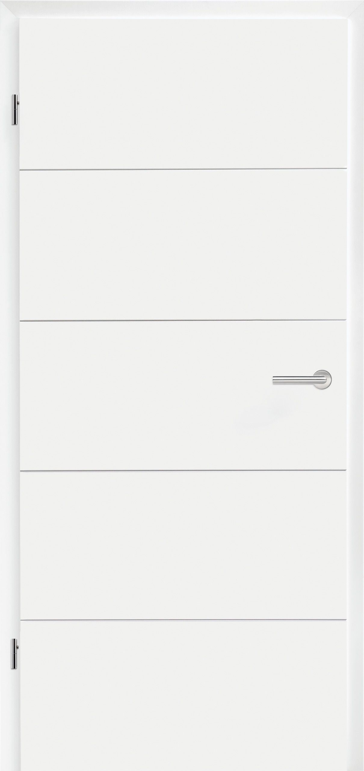 Hörmann Zimmertür-Komplettset aus BaseLine-Zarge und DesignLine Holz-Zimmertürblatt Stripe 15 mit 4 Streifen