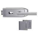 Vorschaubild Griffwerk CREATIVO 1.0 -Edelstahl matt Ganzglastürbeschlagset -3-teiliger Bandsatz -mit Griff LUCIA PROF EM -PZ