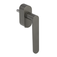 Griffwerk Fenstergriff VAYA 291 AVUS Kaschmirgrau R 7x40