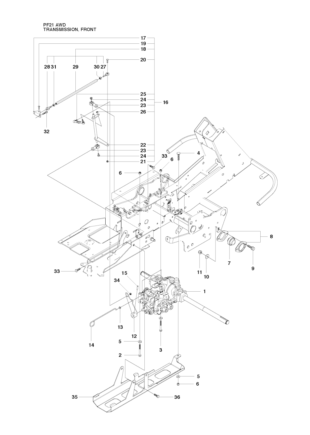 Explosionszeichnung Ersatzteile