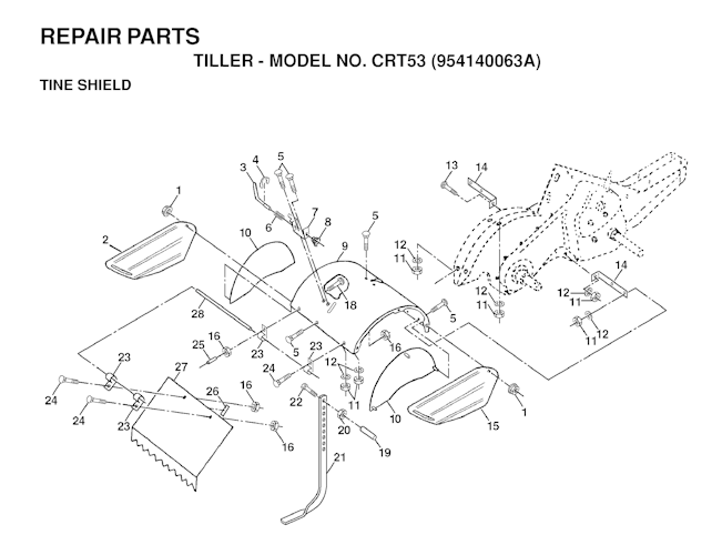 Husqvarna Motorhacken CRT 53, 954140063A, 1998-02