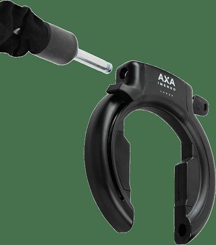 Axa Imenso Large Rahmenschloss schwarz AZ, abziehbarer Schlüssel