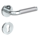 Vorschaubild Griffwerk SIMONA Schraubtechnik GK4 -Chrom/Edelstahl Rosettengarnitur -Schraubt. -PZ -TS 40-45mm