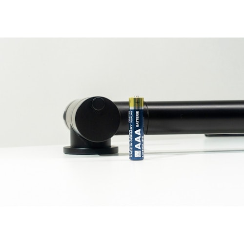 Wasserhahn Vorfenster Küchenarmatur, Umklappbar 4,5 CM, mit 360° schwenkbarem Auslauf, abnehmbare 2 strahl Handbrause, Schwarz Matt / Orange